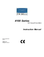 F.W. Bell 4180 Instruction Manual предпросмотр