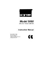 Предварительный просмотр 1 страницы F.W. Bell 5060 Instruction Manual