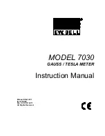 Preview for 3 page of F.W. Bell 7030 Instruction Manual