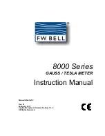 Предварительный просмотр 3 страницы F.W. Bell 8000 series Instruction Manual