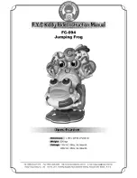 F.Y.C KIDDY RIDE Jumping Frog FC-094 Instruction Manual preview