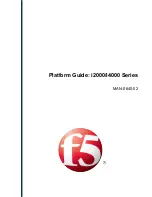 F5 i4000 Series Platform Manual предпросмотр