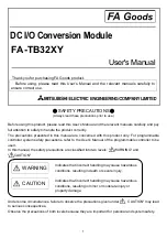 Предварительный просмотр 1 страницы FA goods FA-TB32XY User Manual