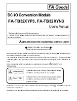 Предварительный просмотр 1 страницы FA goods FA-TB32XYN3 User Manual