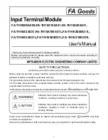 FA goods FA-TH16X100A31 User Manual preview