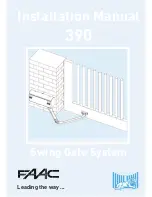 FAAC 390 Installation Manual предпросмотр