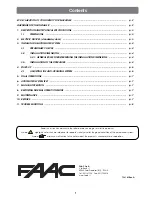 Предварительный просмотр 2 страницы FAAC 402 Installation Manual