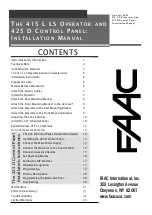 Предварительный просмотр 1 страницы FAAC 415 LLS Instruction Manual