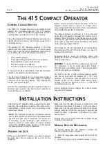 Предварительный просмотр 6 страницы FAAC 415 LLS Instruction Manual