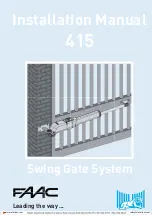 FAAC 415 Series Installation Manual preview