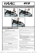 Предварительный просмотр 11 страницы FAAC 415 Series Installation Manual