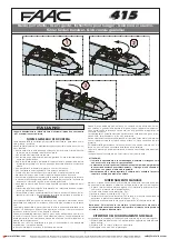 Preview for 1 page of FAAC 415 Series User Manual