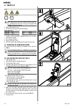 Preview for 18 page of FAAC 422 Standard Translation Of The Original Instructions