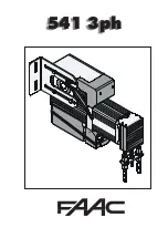 Предварительный просмотр 1 страницы FAAC 541 3ph Manual