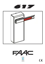 FAAC 617 Manual предпросмотр