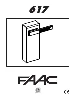 Предварительный просмотр 1 страницы FAAC 617 User Manual