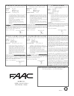 Предварительный просмотр 32 страницы FAAC 617 User Manual