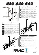 FAAC 620 STANDARD Assembly Instructions предпросмотр