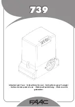 FAAC 739 240V Instructions For Use Manual preview