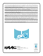 Предварительный просмотр 16 страницы FAAC 740-24V User Manual