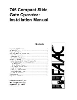 Предварительный просмотр 1 страницы FAAC 746 ER CAT Installation Manual