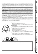 Preview for 15 page of FAAC 748 Warnings For The Installer