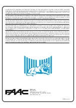 Предварительный просмотр 14 страницы FAAC 750 Standard Instruction Manual