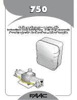 Предварительный просмотр 1 страницы FAAC 750 Standard User Manual