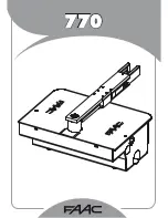 FAAC 770 Lento User Manual предпросмотр