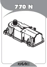 FAAC 770 N Manual предпросмотр