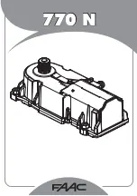 FAAC 770 N Manual preview