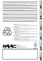 Предварительный просмотр 22 страницы FAAC 844ER Manual