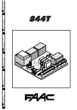 Preview for 1 page of FAAC 844T Instructions Manual