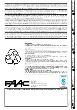 Предварительный просмотр 8 страницы FAAC 844T Instructions Manual