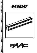 FAAC 940SMT Manual предпросмотр