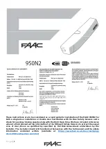 Предварительный просмотр 1 страницы FAAC 950N2 Quick Start Manual