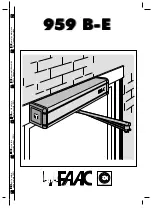 Preview for 1 page of FAAC 959 B-E Manual