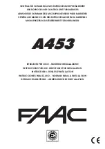 FAAC A453 Instructions For Use Manual preview