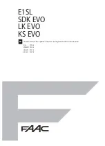 Preview for 1 page of FAAC E1SL Manual