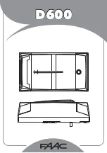 Preview for 20 page of FAAC E600 Manual