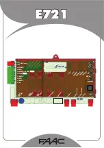 FAAC E721 Manual предпросмотр