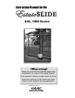 FAAC Estate Slide Instructions Manual предпросмотр