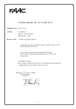 FAAC F0254 Manual предпросмотр