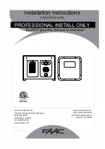 Предварительный просмотр 1 страницы FAAC FAAC-Pro 2-4GA Installation Instructions Manual
