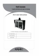 Preview for 1 page of FAAC FAAC-X1K/3GA User Instructions