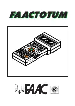 Предварительный просмотр 1 страницы FAAC FAACTOTUM Manual