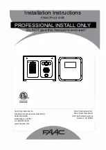 FAAC FCI4000 Installation Instructions Manual preview