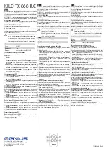 Предварительный просмотр 3 страницы FAAC Genius KILO TX 868 JLC Manual