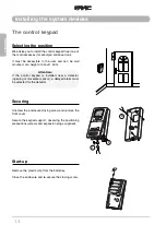 Предварительный просмотр 14 страницы FAAC HOME SHIELD Installation And Use Instructions Manual
