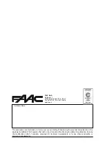 Preview for 12 page of FAAC HSE Installation And Use Instructions Manual